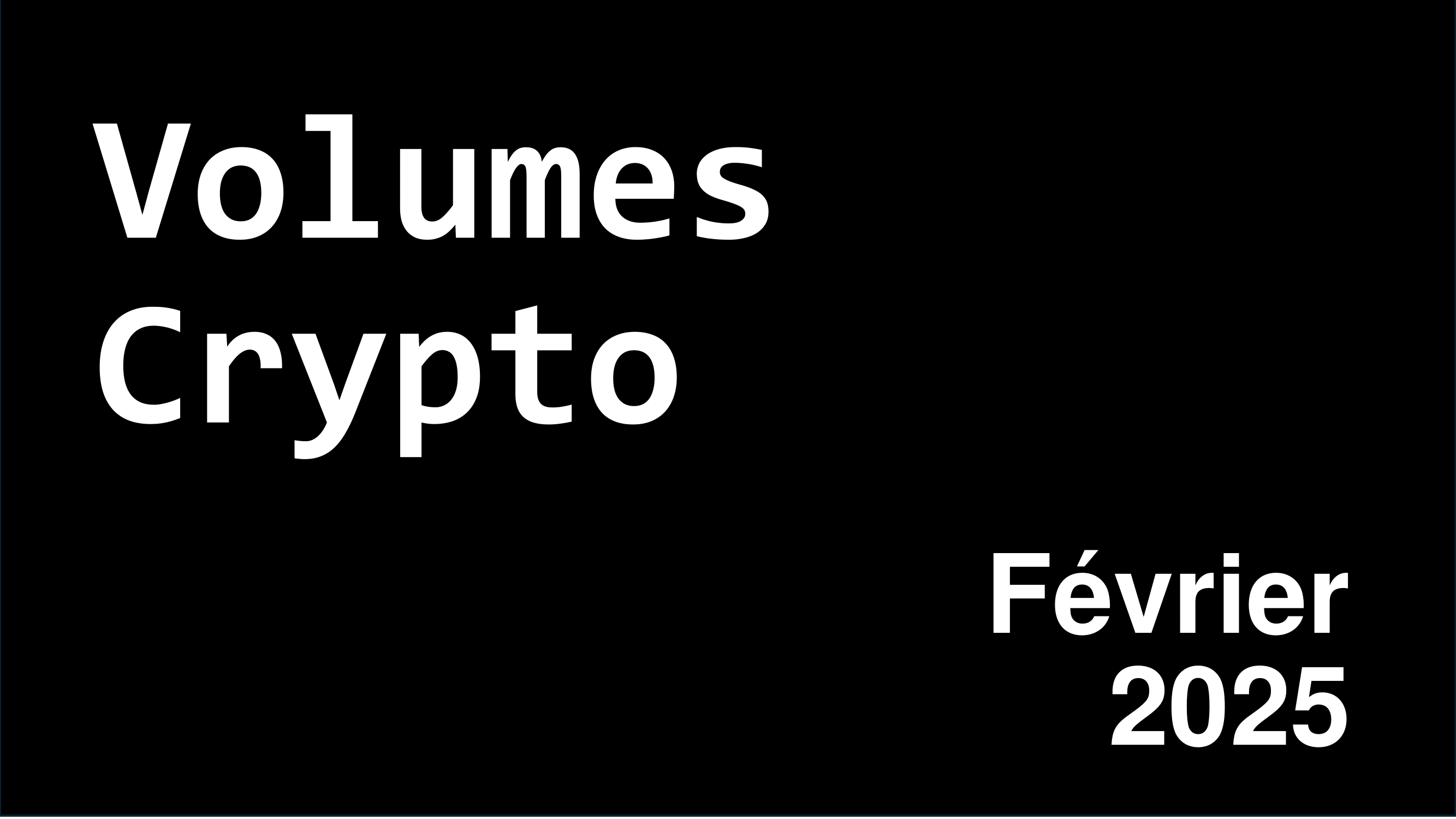 miniature article volume crypto février 2025